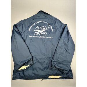 Vintage David Michael Bomber Jacket Guilford Technical Institute Flight Team NC